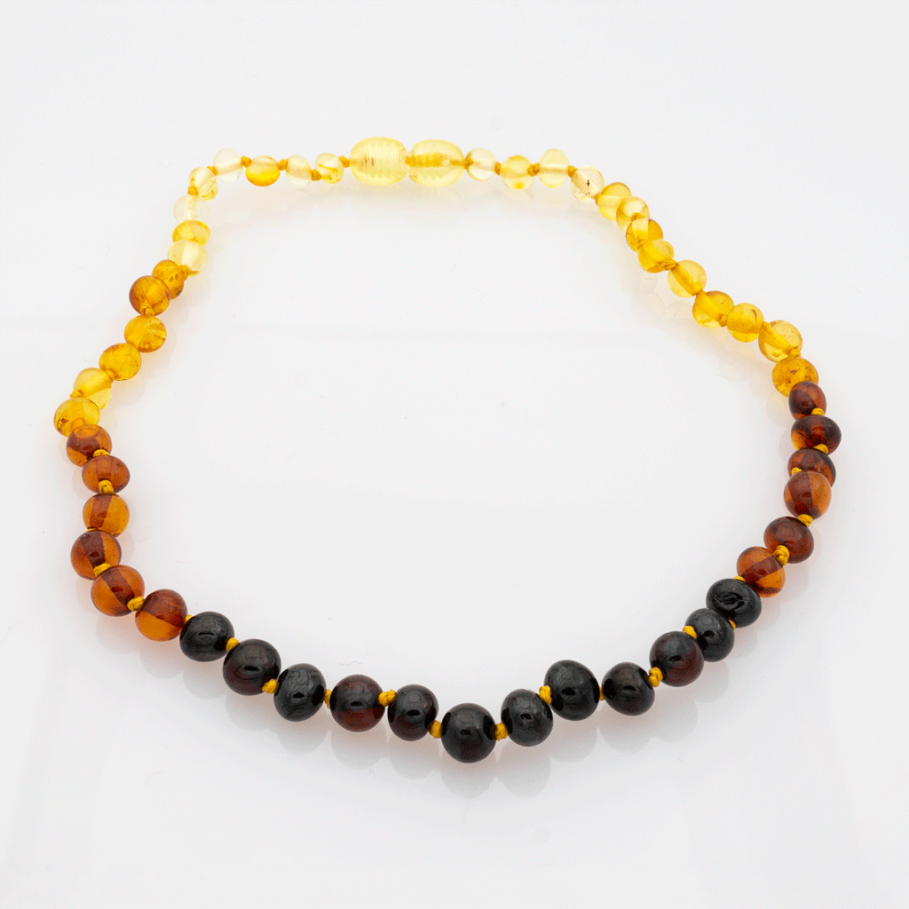 Collier Ambre Bébé Perles Baroques – Arc-en-ciel, Naturel et Authentique - Gemio.ch