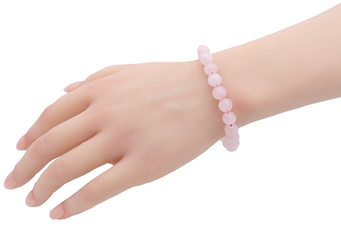 Bracelet en Quartz Rose – Amour et Douceur Émotionnelle