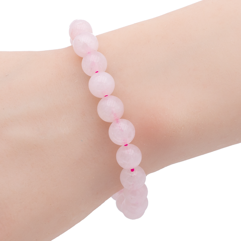 Bracelet en Quartz Rose – Amour et Douceur Émotionnelle