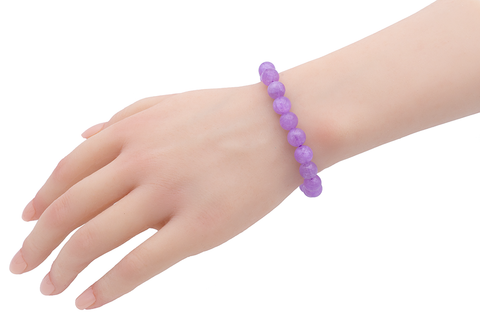 Bracelet en Améthyste Lavande – Paix Intérieure, Intuition et Douceur