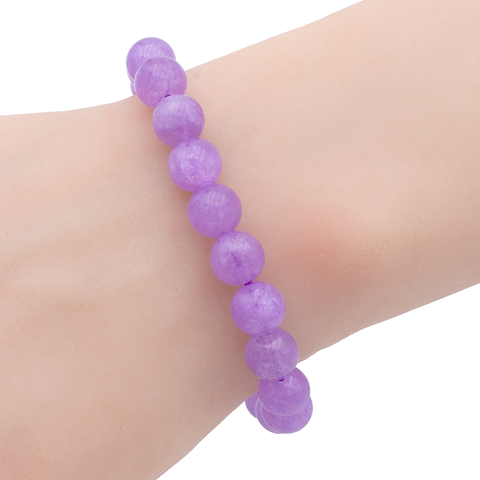Bracelet en Améthyste Lavande – Paix Intérieure, Intuition et Douceur