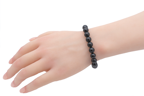 Bracelet en Tourmaline Noire – Protection, Ancrage et Purification