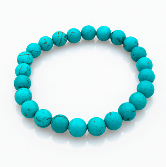 Bracelet en Howlite Turquoise – Sérénité, Communication et Équilibre