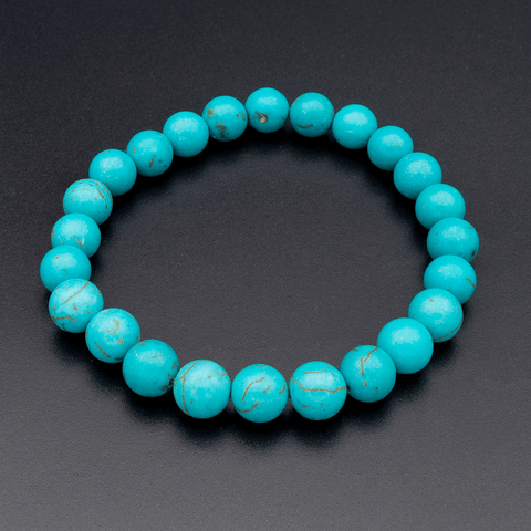 Bracelet en Howlite Turquoise – Sérénité, Communication et Équilibre