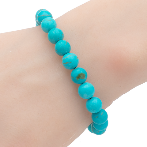 Bracelet en Howlite Turquoise – Sérénité, Communication et Équilibre