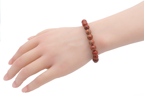 Armband aus rotem Jaspis