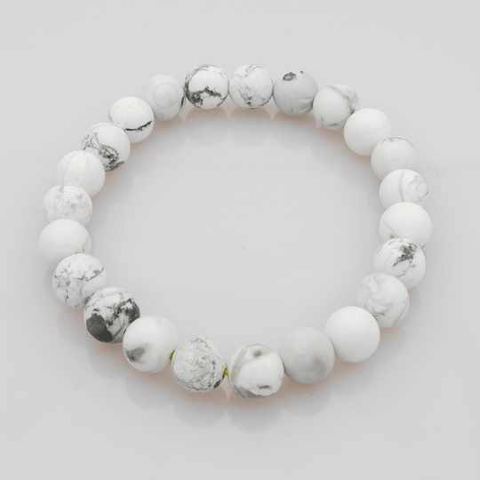 Bracelet en Howlite Blanche – Apaisement et Clarté Intérieure