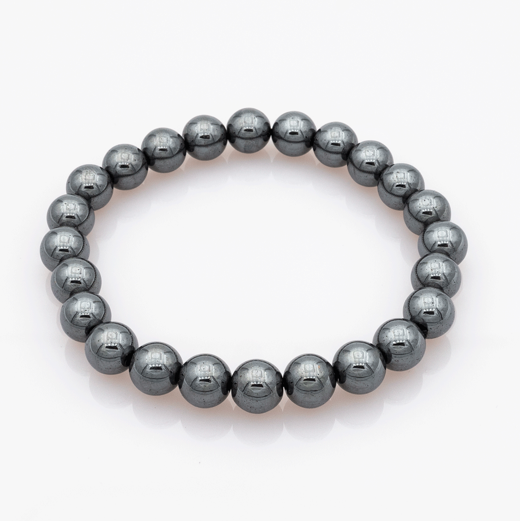Bracelet en Hématite – Force Intérieure et Équilibre