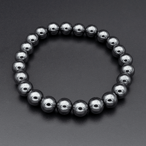 Bracelet en Hématite – Force Intérieure et Équilibre