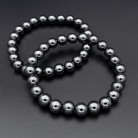 Bracelet en Hématite – Force Intérieure et Équilibre