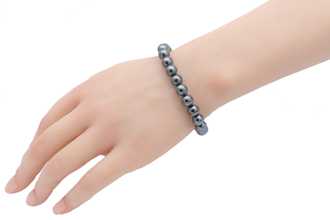 Bracelet en Hématite – Force Intérieure et Équilibre