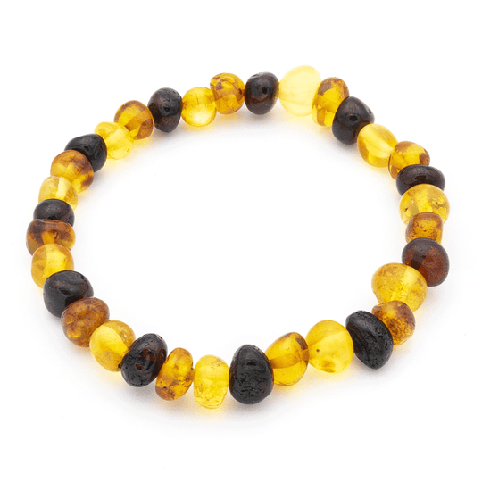 Bracelet Ambre Perles Baroques - Multicolore, Naturel et Authentique