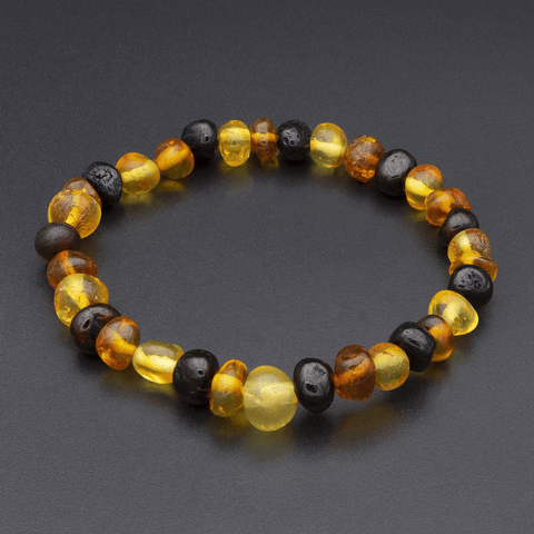 Bracelet Ambre Perles Baroques - Multicolore, Naturel et Authentique