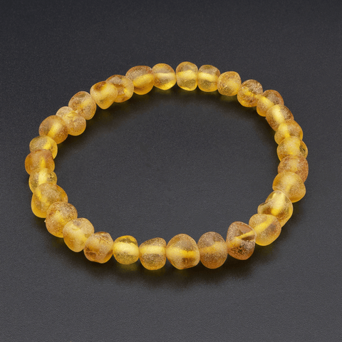Bracelet Ambre Perles Baroques Brutes - Miel, Naturel et Authentique