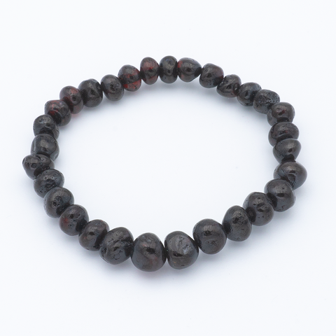 Bracelet Ambre Perles Baroques - Cerise, Naturel et Authentique
