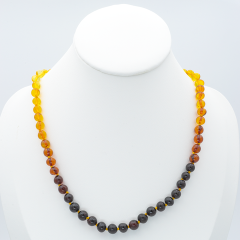 Collier Ambre Perles Baroques – Arc-en-ciel, Un Bijou Authentique et Lumineux