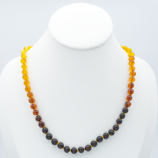 Collier Ambre Perles Baroques – Arc-en-ciel, Un Bijou Authentique et Lumineux