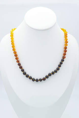 Collier Ambre Perles Baroques – Arc-en-ciel, Un Bijou Authentique et Lumineux