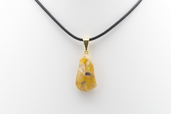 Pendentif Brut en Quartz Rutile