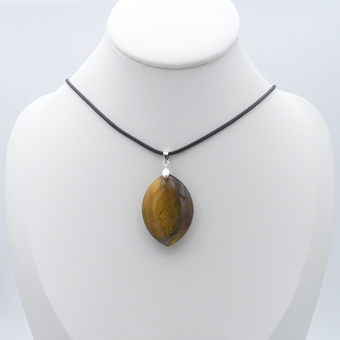 Pendentif Œil de Tigre Marquise Extra – Protection Intuitive & Force Intérieure