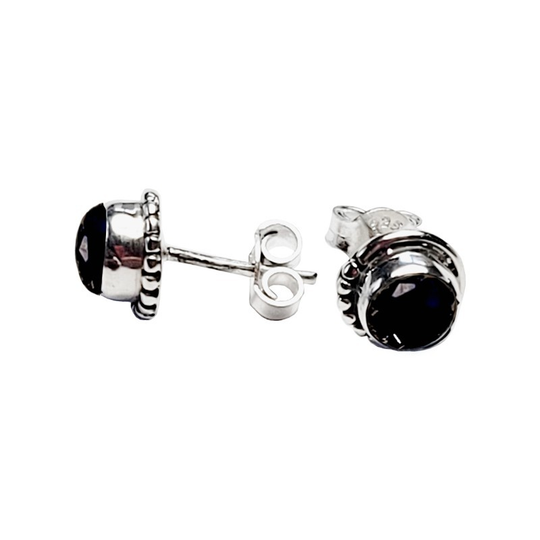 Boucles d'Oreilles Onyx & Argent 925 – Élégance et Force Intérieure