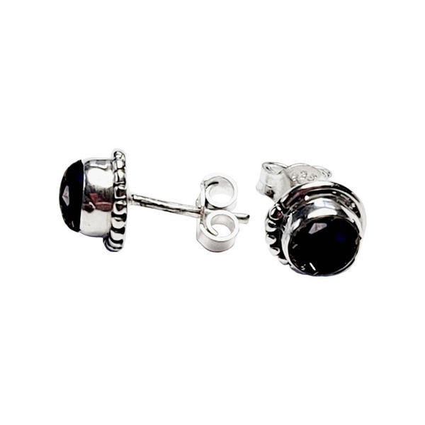 Boucles d'Oreilles Onyx & Argent 925 – Élégance et Force Intérieure