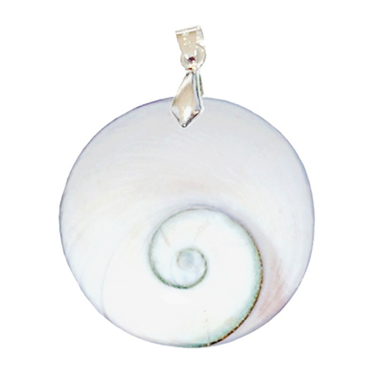 Pendentif Œil de Sainte Lucie Rond – Talisman de Chance et d’Harmonie