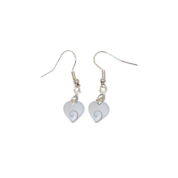 Boucles d'oreilles Œil de Sainte Lucie Cœur - Porte-bonheur Naturel - Gemio.ch