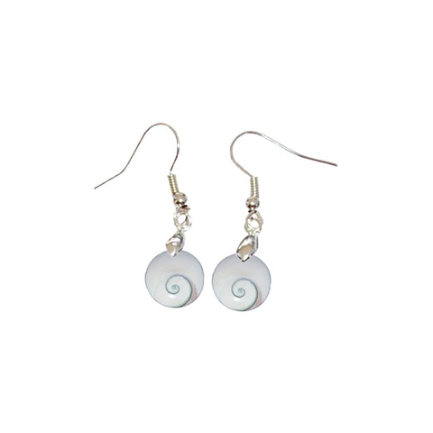 Boucles d’Oreilles Œil de Sainte Lucie Rondes – Porte-bonheur Naturel