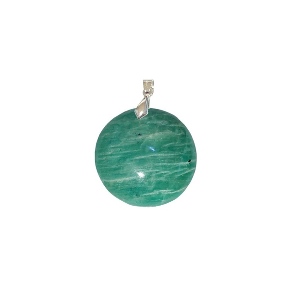 Pendentif Amazonite Rond – Équilibre, Créativité & Protection Énergétique - Gemio.ch