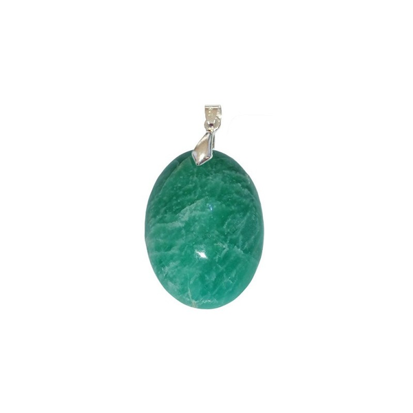 Pendentif Amazonite Ovale – Sérénité, Créativité & Protection - Gemio.ch