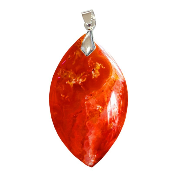 Pendentif Cornaline Marquise – Éclat, Harmonie et Vitalité - Gemio.ch