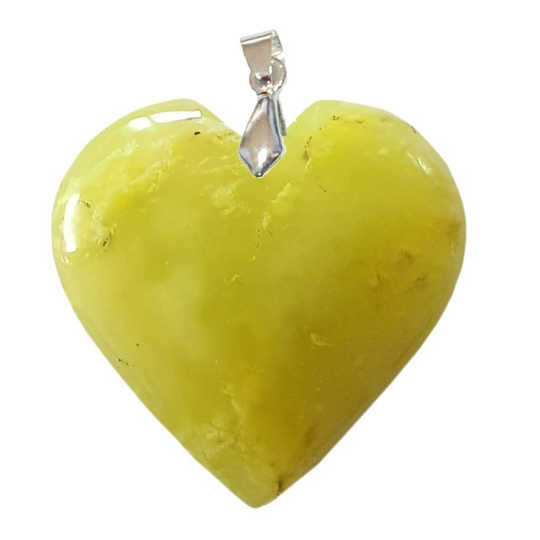 Herz-grüner Opal-Anhänger