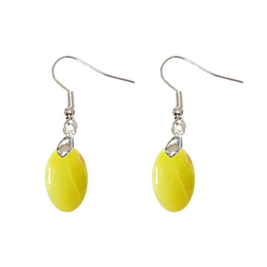 Boucles d’Oreilles Opale Verte Ovale – Équilibre sensoriel et renouveau intérieur