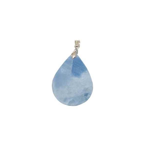 Pendentif Calcite Bleue Goutte – Douceur, Apaisement & Expression Fluide - Gemio.ch