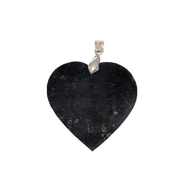 Pendentif Basalte Cœur – Énergie Vitale & Harmonie Émotionnelle