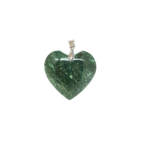 Pendentif Jaspe Vert Cœur – Vitalité, Guérison Émotionnelle & Équilibre Intérieur