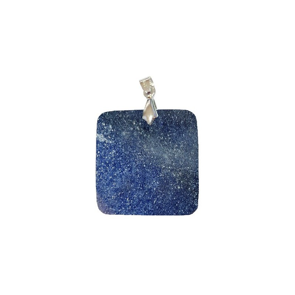 Pendentif Lazurite Carré – Dépassement Intérieur, Clarté & Expression - Gemio.ch
