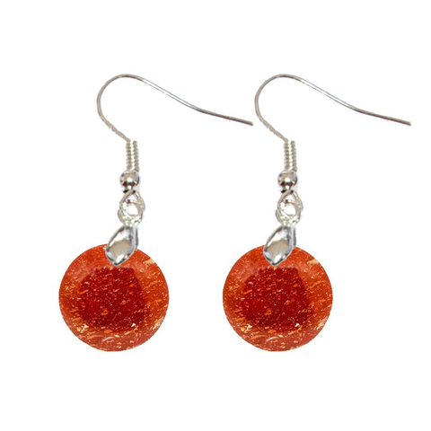 Boucles d’Oreilles Jaspe Rouge Rond – Vitalité, Courage & Énergie