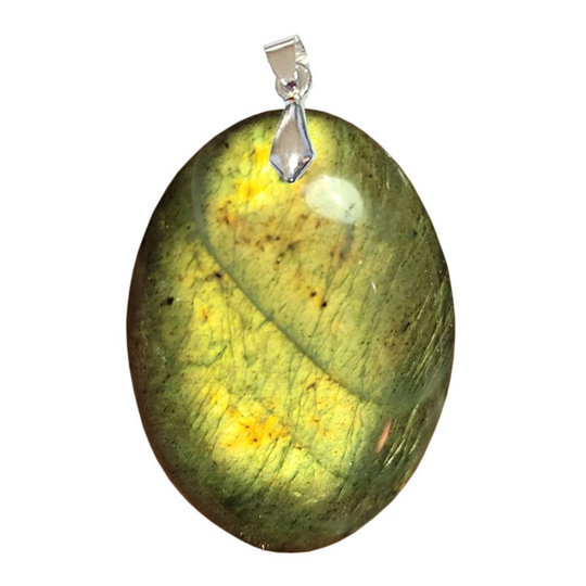 Pendentif Labradorite Verte Ovale – Protection & Rayonnement Intérieur