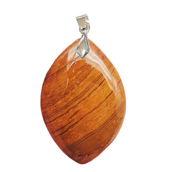 Pendentif Jaspe Orbiculaire Marquise – Équilibre et Régénération - Gemio.ch