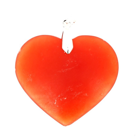 Pendentif Calcite Extra Orange Cœur – Énergie et Détermination