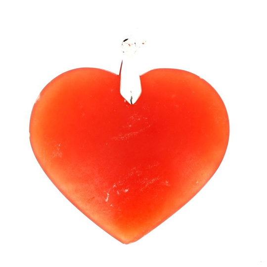 Pendentif Calcite Extra Orange Cœur – Énergie et Détermination