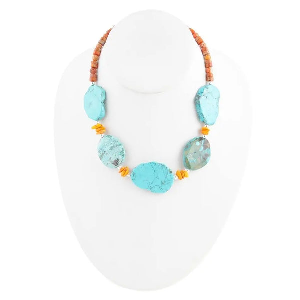 Collier Tales of Taos Türkis und Orange