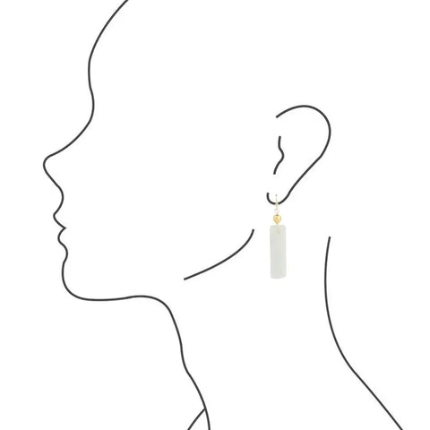 Boucle d'oreille amazonite