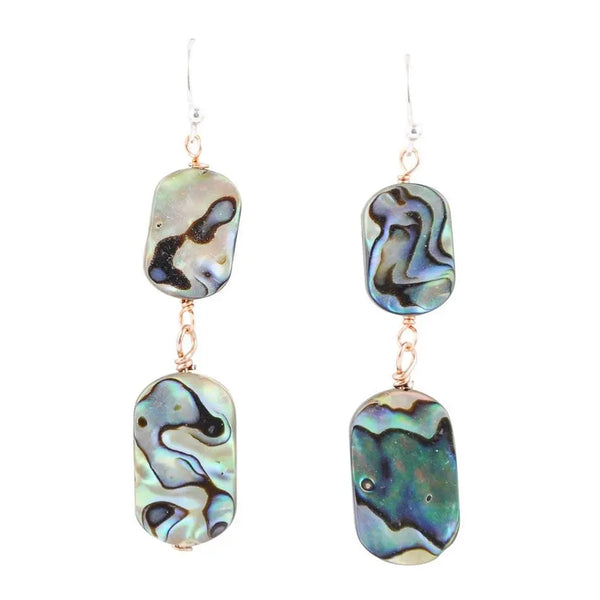 Boucle d'oreille double ormeau - Gemio.ch