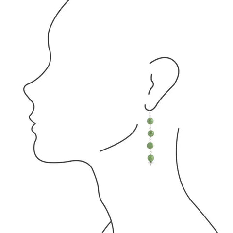 Line Me Up Boucle d'oreille - Turquoise citron