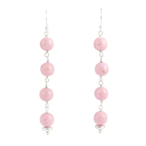 Line Me Up Ohrringe - Pink und Silber