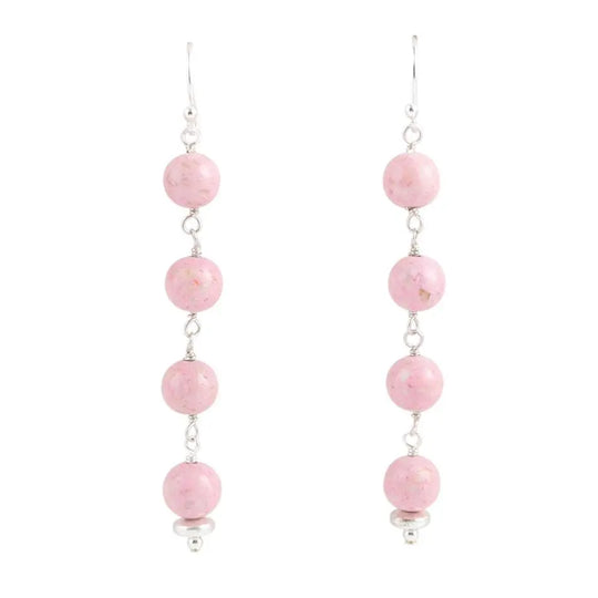 Line Me Up Ohrringe - Pink und Silber