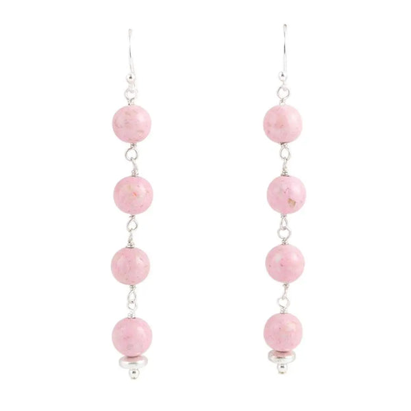 Line Me Up Ohrringe - Pink und Silber